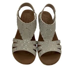 Cali from Skecher’s Luxe Foam Beaded Wedges - Size 7